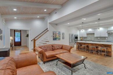Main level family room and kitchen.