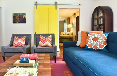 Family Room, added in 2011, is bright and sunny...