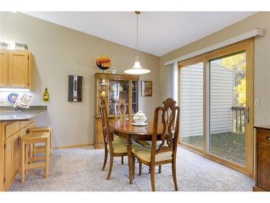 Dining room just steps away from the kitchen and d