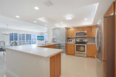 The remodeled kitchen was opened up, ensuring an o