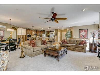 Great room with kitchen and dining room