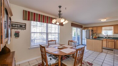 adjacent to kitchen