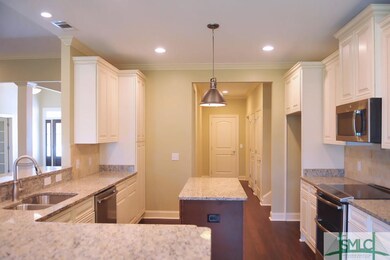 Close up view of the kitchen.