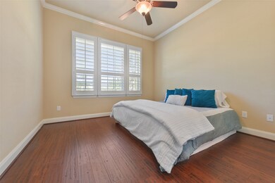 Secondary bedroom/study with ensuite has wide door