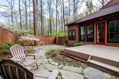 professionally landscaped patio