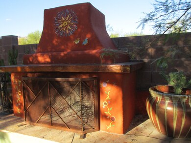 WOOD BURNING FIREPLACE