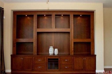 Built-in Entertainment Center with accent lighting