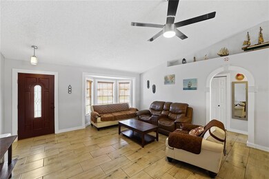 Main living area towards front door.
