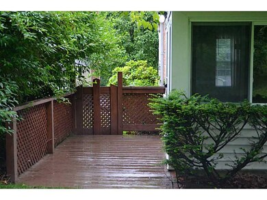 Patio/Deck. private side deck connects the front y