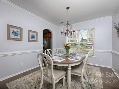Bright dining room just off the kitchen