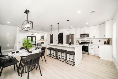 White custom built cabinets specifically for this