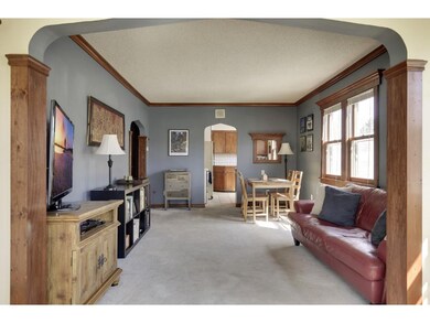 The living room is an excellent gathering space an