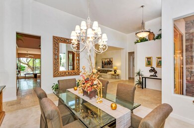 large foyer and dining