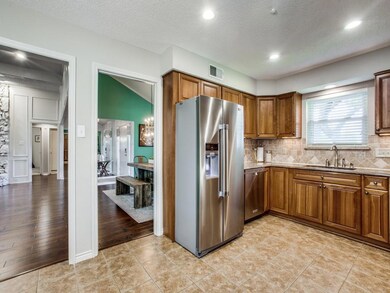 Kitchen open to living room