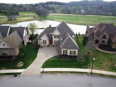 Aerial  view of lot and lake.