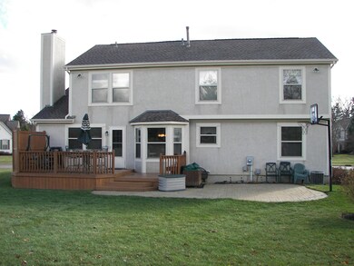 Rear view of home