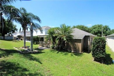Rear yard with small garden area