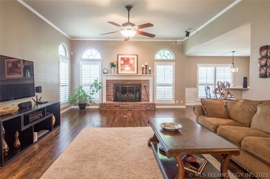 View of living area from formal dining room.  Brea