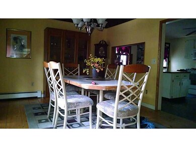 Dining Room. Large dining room with pine floors