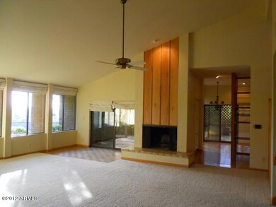 living room with fireplace