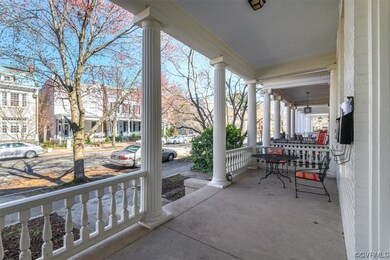 View of patio with a porch