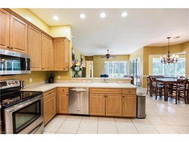 Kitchen overlooking living/dining room... Very open floor plan