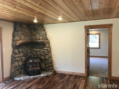 gas fireplace in living room