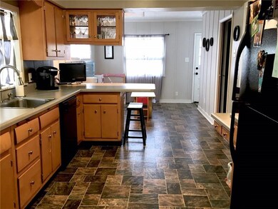 Open kitchen with tons of storage!