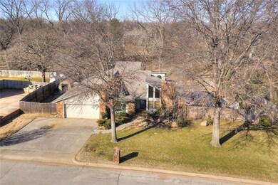 Aerial view of the home looking North.