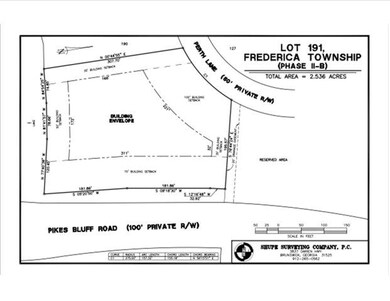 Lot 191 survey