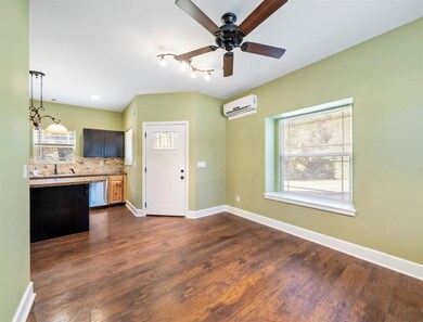 Living area towards kitchen