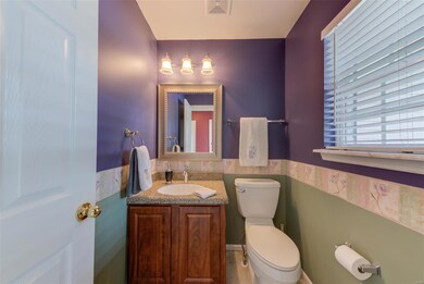 Half bath on main level.