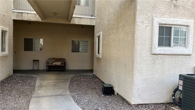 Property entrance featuring central air condition