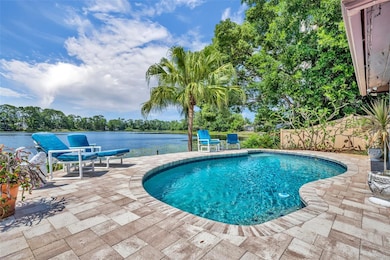 POOL OVERLOOKING LAKE