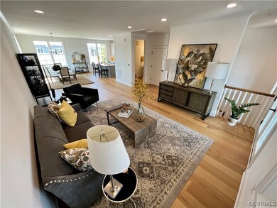 Photo taken of actual home. Open main living area