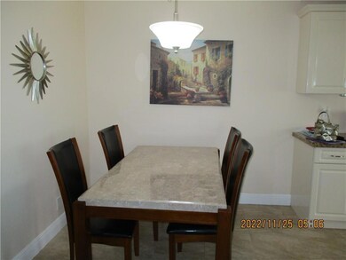ample dining off the kitchen