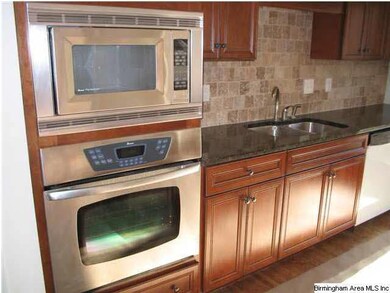 Built in oven and microwave.