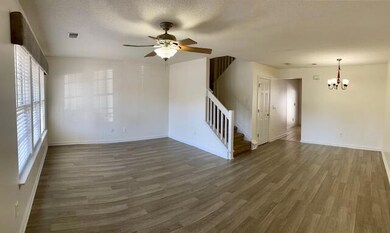Living room and dining