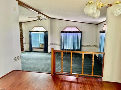 looking into living area