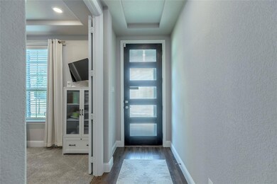 Entryway featuring hardwood / wood-style flooring