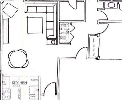 Updated floor plan with sample furniture layout.