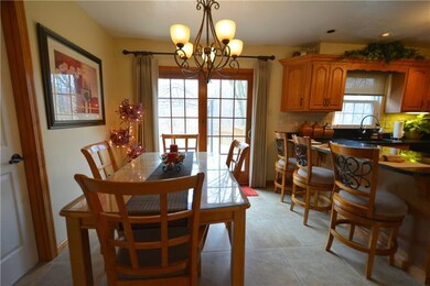 Spacious table area in eat in kitchen