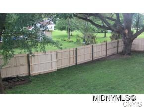 fenced rear yard