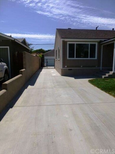 New concrete driveway