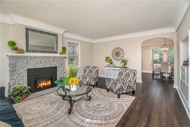 Cozy up to your new gas fireplace in your beautiful living room with its coved ceilings an abundance of natural light.