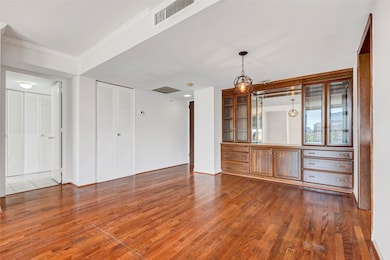 Another angle of the dining room, with the closed