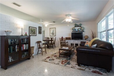 Gleaming terrazzo floors and updated windows.