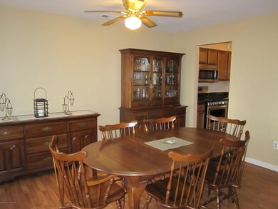 Spacious dining room