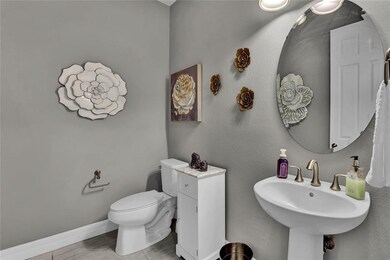 First Level Spacious Guest Half Bathroom