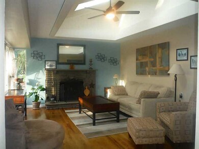 Living Room. Beautiful living room with large wind